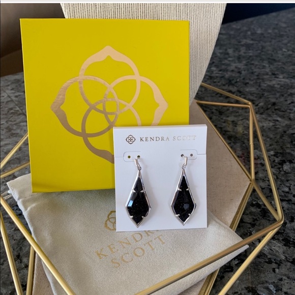 Kendra Scott Navy Dusted Olivia’s Earrings